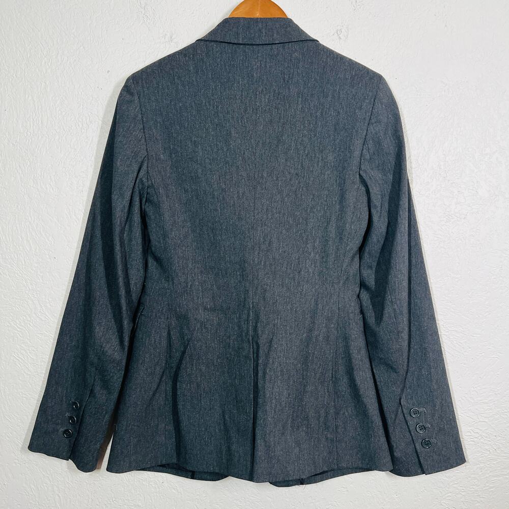 Express Basic Single Button Blazer Stretch Grey C… - image 3